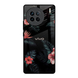 Tropical Art Flower Vivo X90 5G Glass Back Cover Online