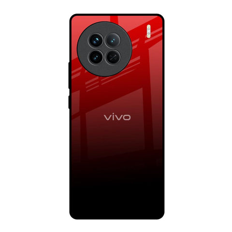 Maroon Faded Vivo X90 5G Glass Back Cover Online