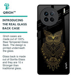 Golden Owl Glass Case for Vivo X90 5G