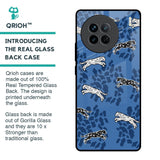 Blue Cheetah Glass Case for Vivo X90 5G