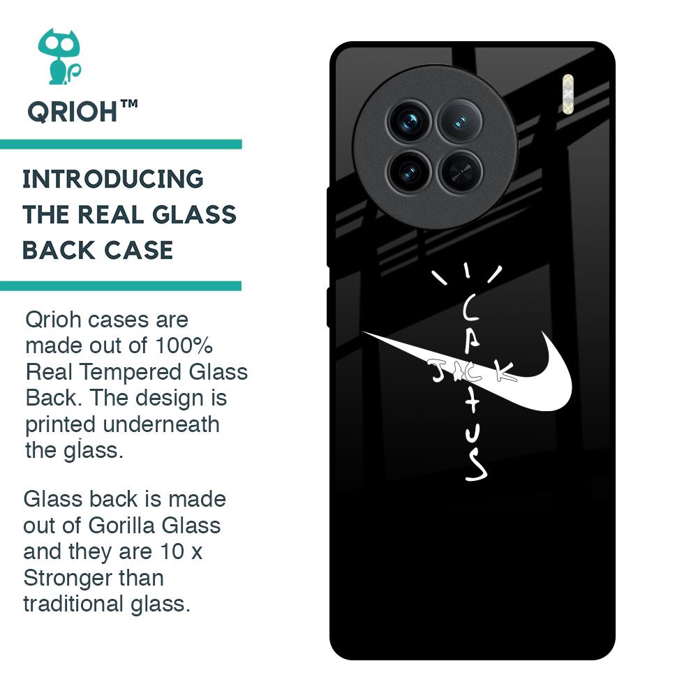 Jack Cactus Glass Case for Vivo X90 5G
