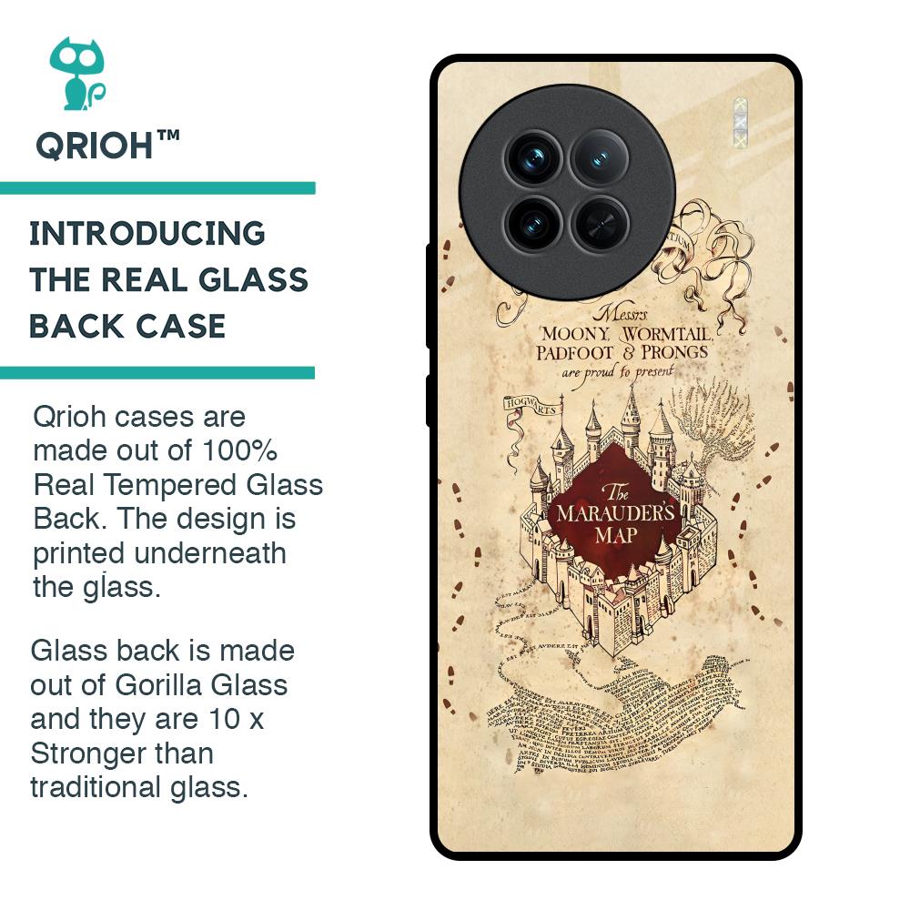 Magical Map Glass Case for Vivo X90 5G