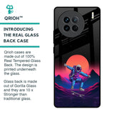 Retro Astronaut Glass Case for Vivo X90 5G
