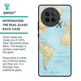Travel Map Glass Case for Vivo X90 5G