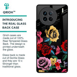 Floral Decorative Glass Case For Vivo X90 5G