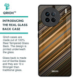Diagonal Slash Pattern Glass Case for Vivo X90 5G