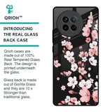 Black Cherry Blossom Glass Case for Vivo X90 5G