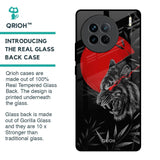 Red Moon Tiger Glass Case for Vivo X90 5G