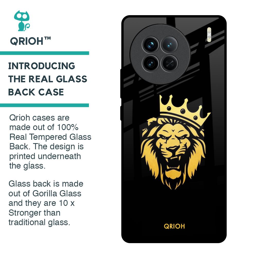 Lion The King Glass Case for Vivo X90 5G