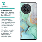 Green Marble Glass Case for Vivo X90 5G