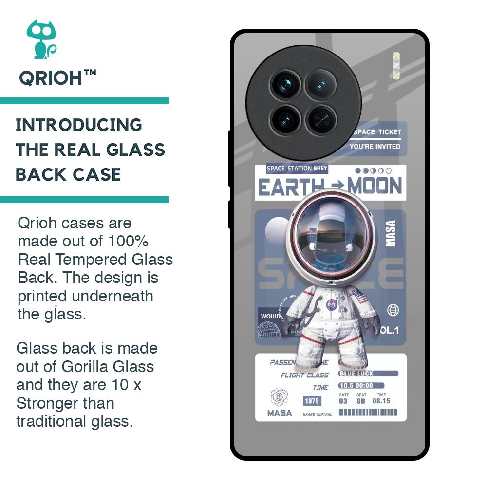 Space Flight Pass Glass Case for Vivo X90 5G