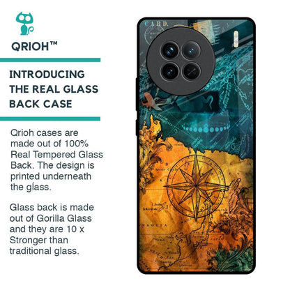 Architecture Map Glass Case for Vivo X90 5G