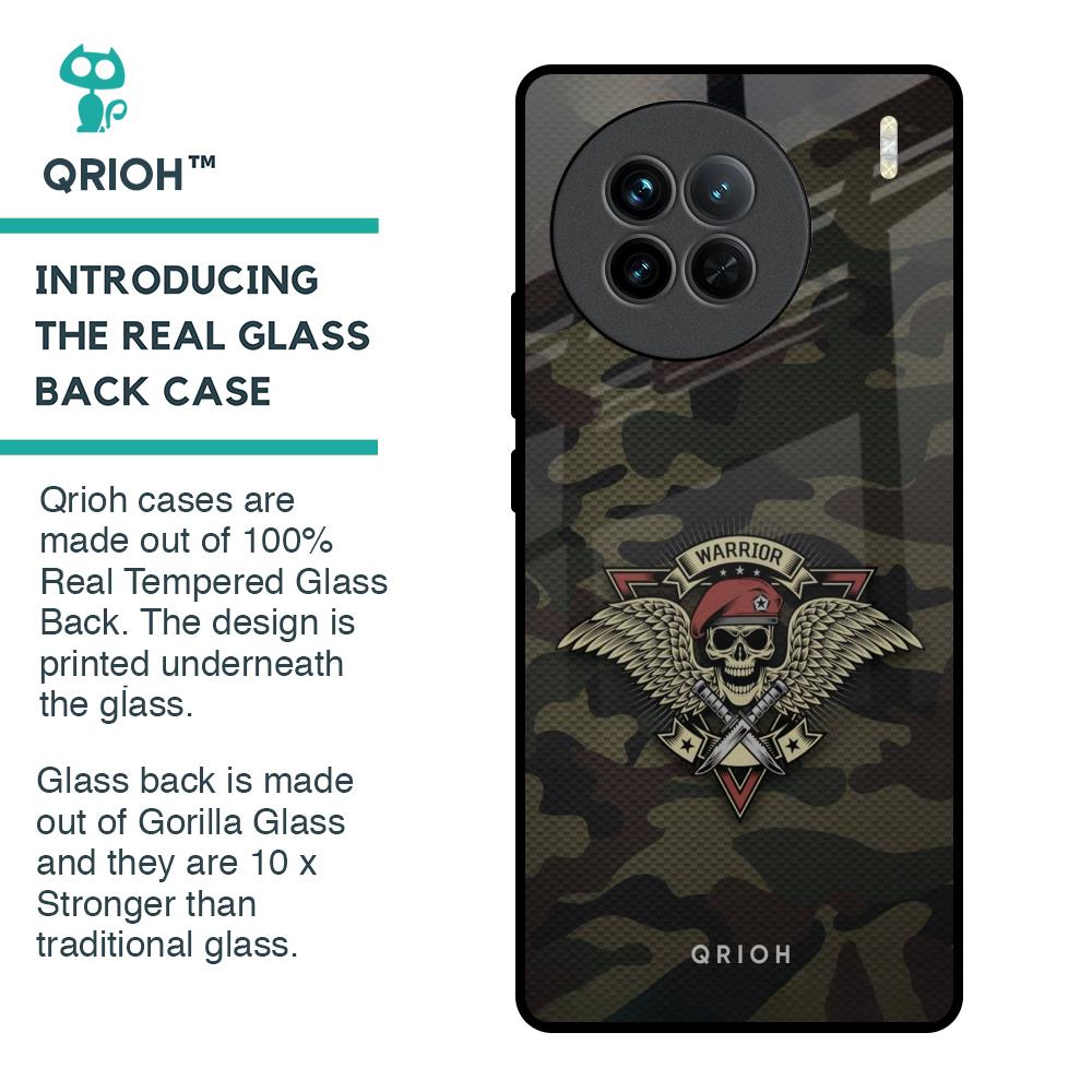 Army Warrior Glass Case for Vivo X90 5G