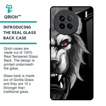 Wild Lion Glass Case for Vivo X90 5G