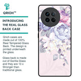 Elegant Floral Glass Case for Vivo X90 5G