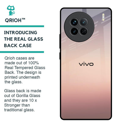 Golden Mauve Glass Case for Vivo X90 5G