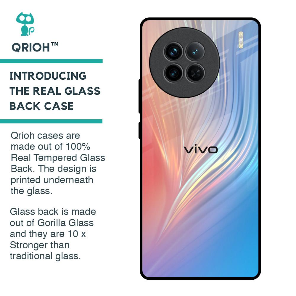 Mystic Aurora Glass Case for Vivo X90 5G