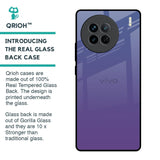 Indigo Pastel Glass Case For Vivo X90 5G