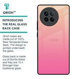 Pastel Pink Gradient Glass Case For Vivo X90 5G
