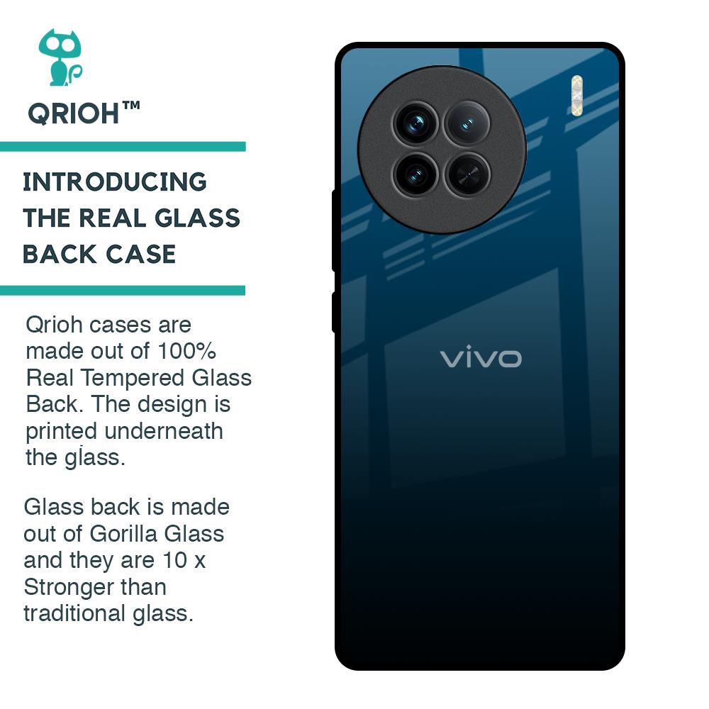 Sailor Blue Glass Case For Vivo X90 5G