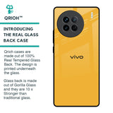 Fluorescent Yellow Glass case for Vivo X90 5G