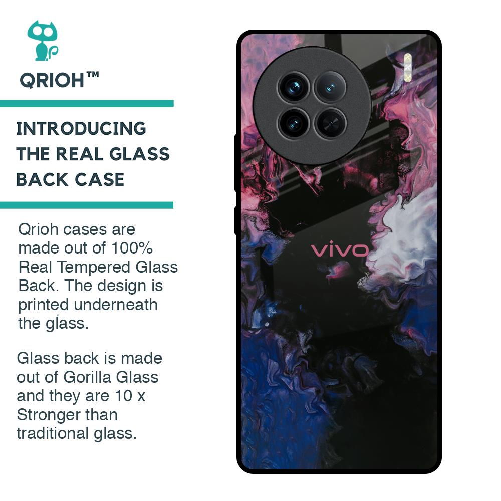 Smudge Brush Glass case for Vivo X90 5G