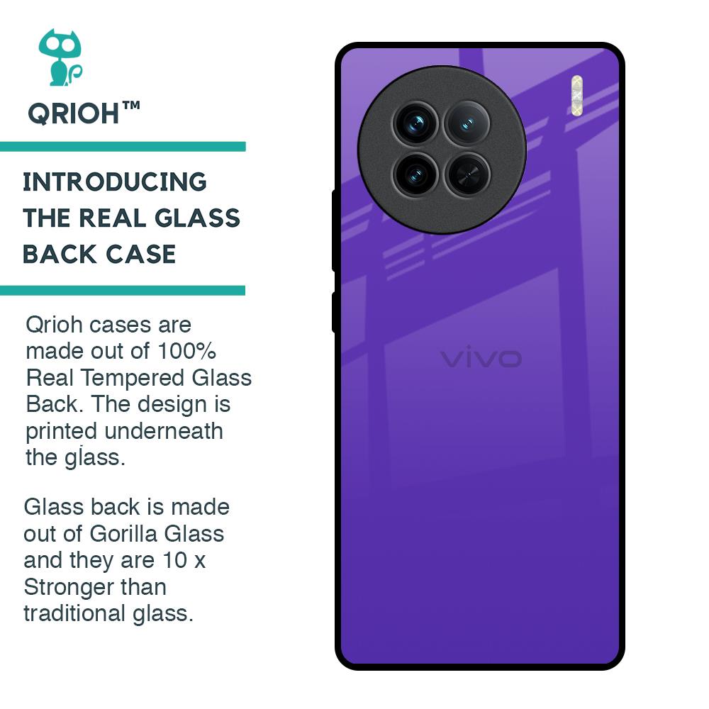 Amethyst Purple Glass Case for Vivo X90 5G