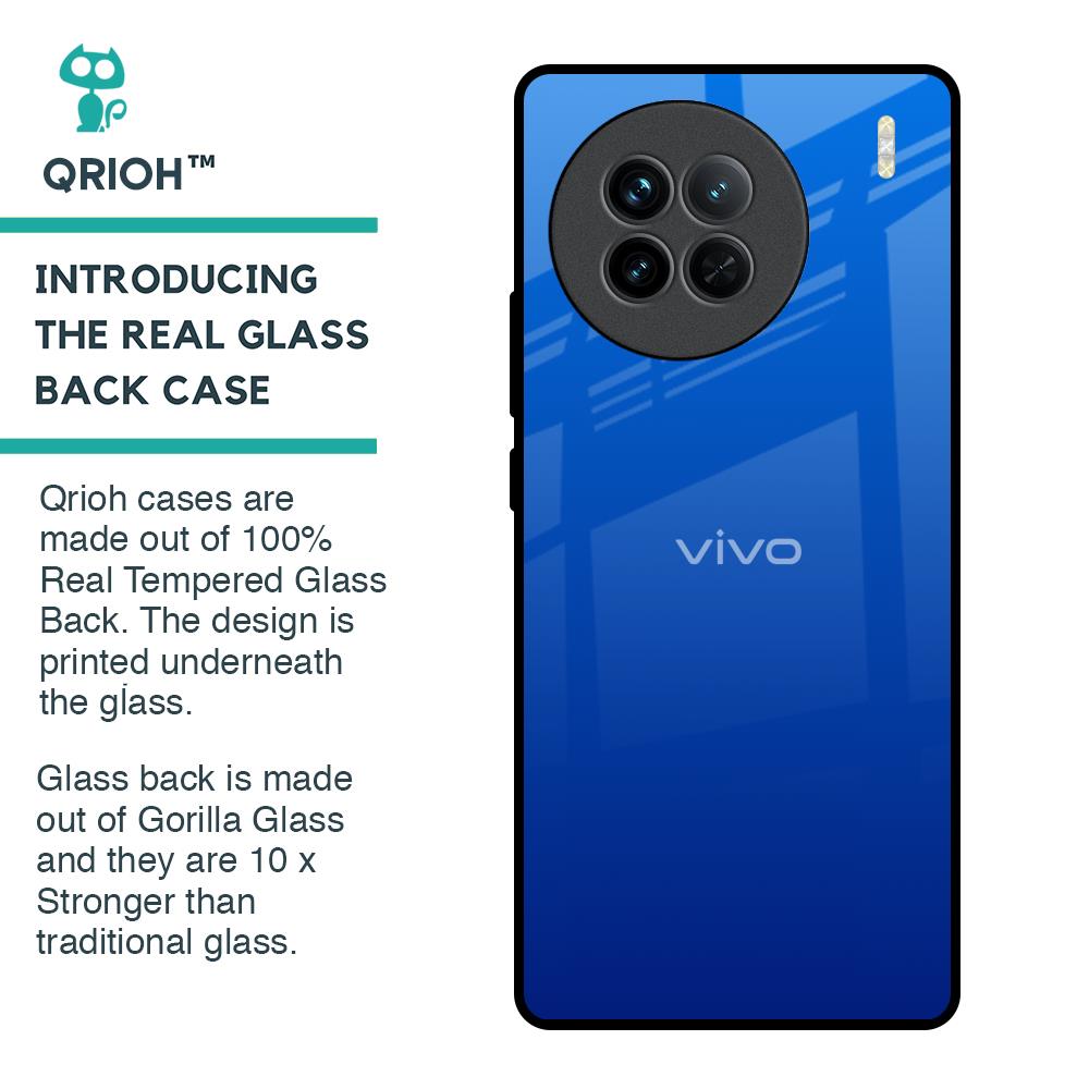 Egyptian Blue Glass Case for Vivo X90 5G