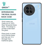 Pastel Sky Blue Glass Case for Vivo X90 5G