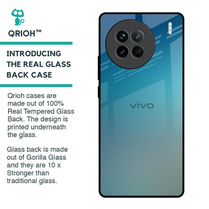 Sea Theme Gradient Glass Case for Vivo X90 5G