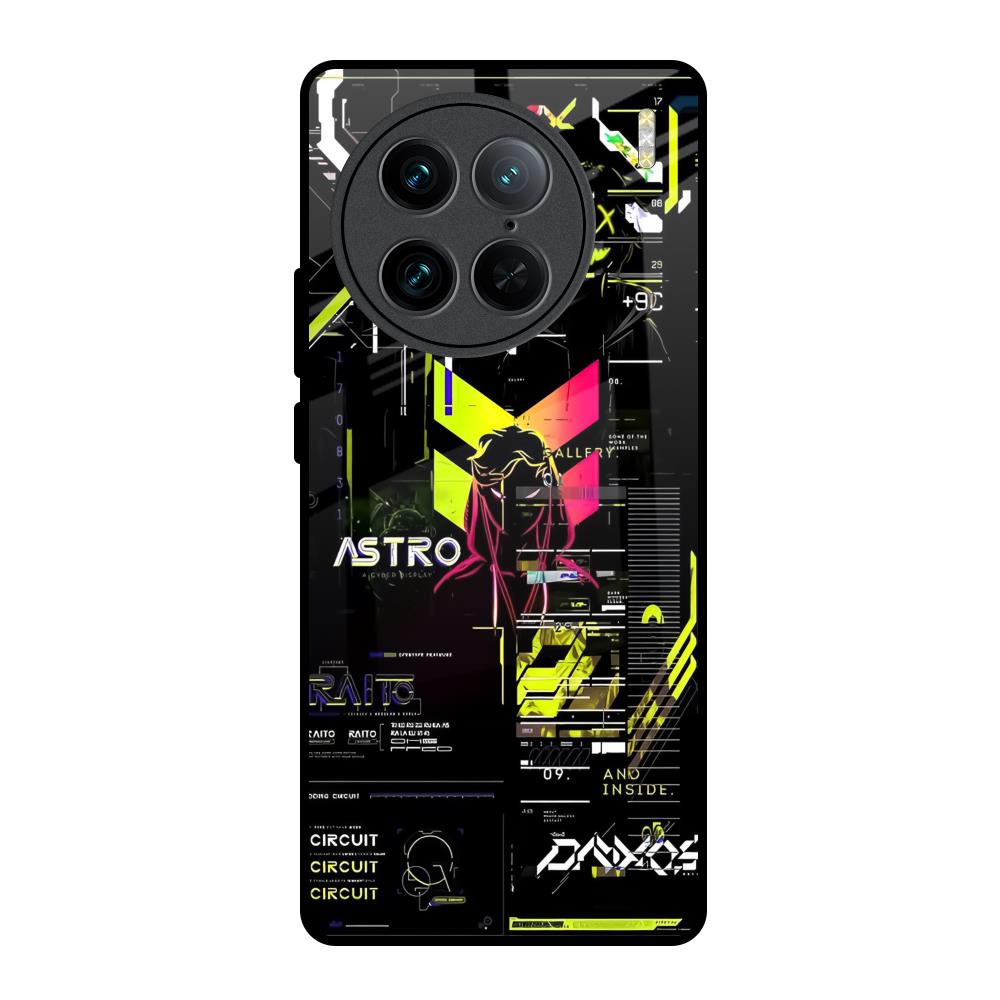 Astro Glitch Vivo X90 Pro 5G Glass Back Cover Online