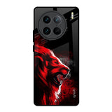 Red Angry Lion Vivo X90 Pro 5G Glass Back Cover Online