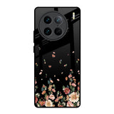 Floating Floral Print Vivo X90 Pro 5G Glass Back Cover Online