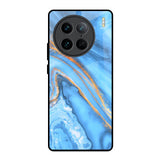Vibrant Blue Marble Vivo X90 Pro 5G Glass Back Cover Online