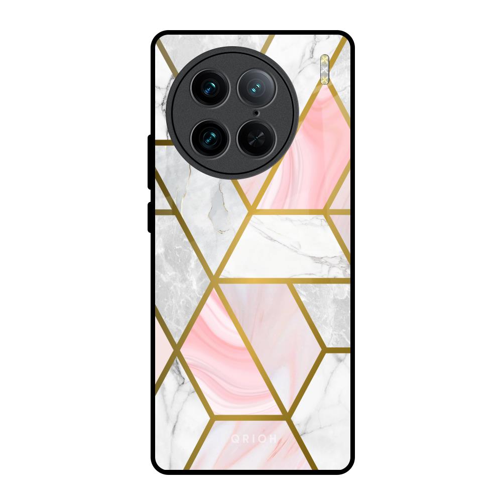Geometrical Marble Vivo X90 Pro 5G Glass Back Cover Online