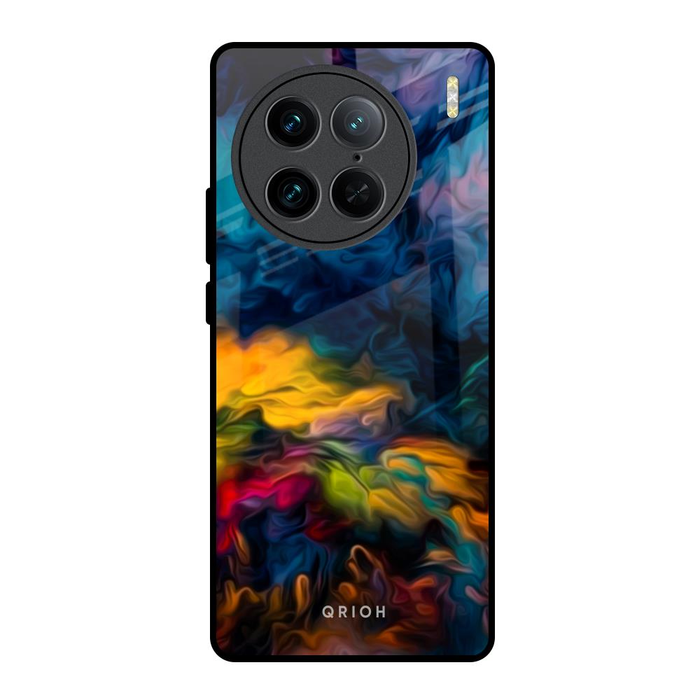 Multicolor Oil Painting Vivo X90 Pro 5G Glass Back Cover Online