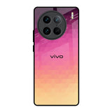 Geometric Pink Diamond Vivo X90 Pro 5G Glass Back Cover Online