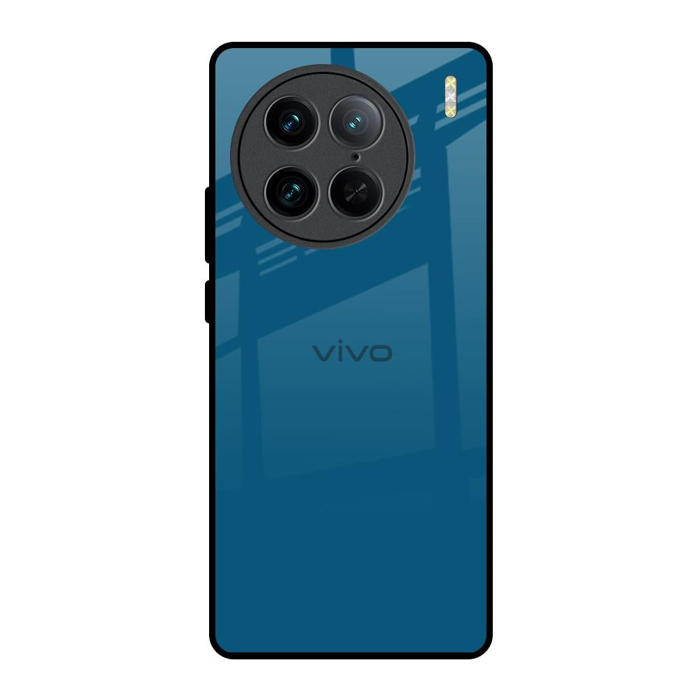 Cobalt Blue Vivo X90 Pro 5G Glass Back Cover Online