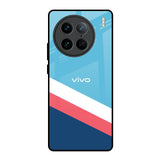 Pink & White Stripes Vivo X90 Pro 5G Glass Back Cover Online