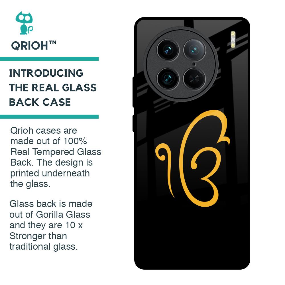 Luxury Fashion Initial Glass Case for Vivo X90 Pro 5G