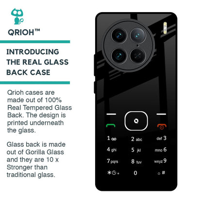 Classic Keypad Pattern Glass Case for Vivo X90 Pro 5G