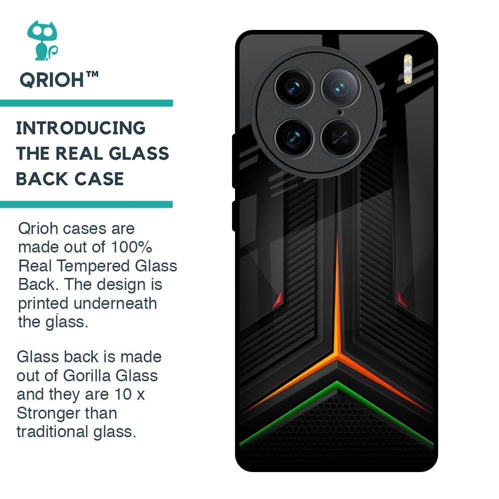 Modern Ultra Chevron Glass Case for Vivo X90 Pro 5G