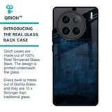 Dark Blue Grunge Glass Case for Vivo X90 Pro 5G