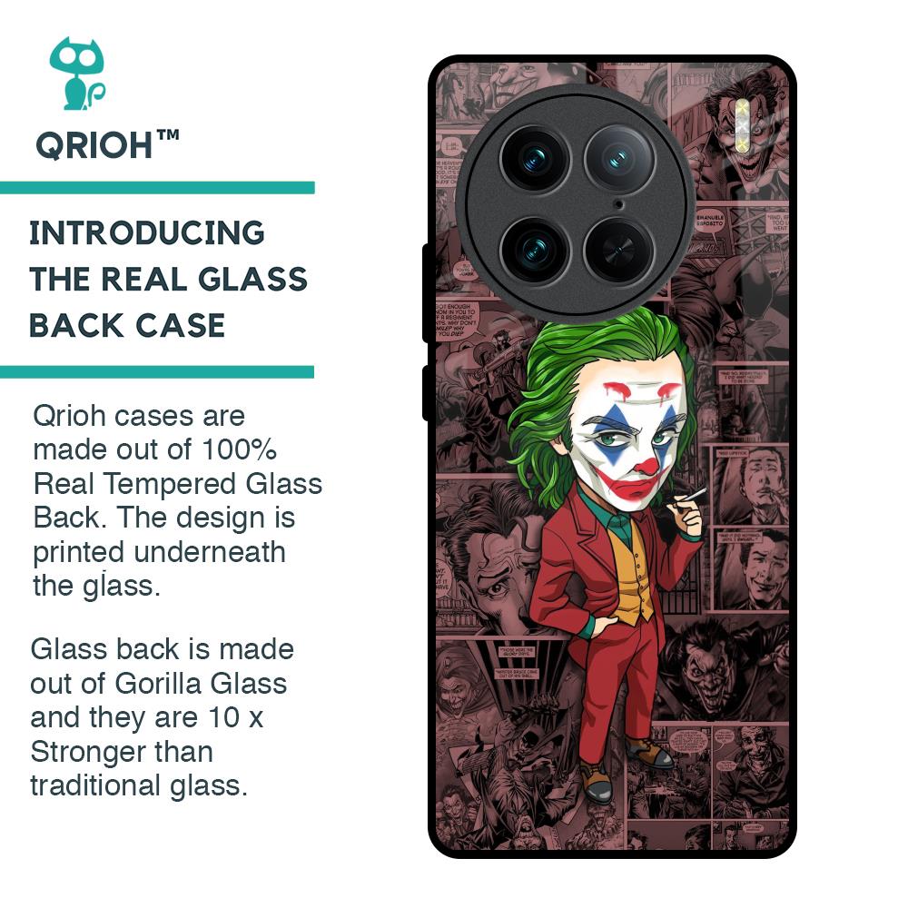Joker Cartoon Glass Case for Vivo X90 Pro 5G