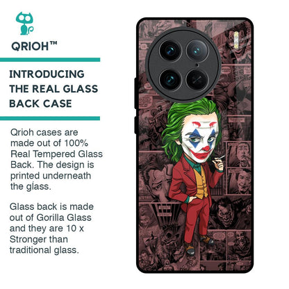 Joker Cartoon Glass Case for Vivo X90 Pro 5G