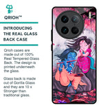 Radha Krishna Art Glass Case for Vivo X90 Pro 5G
