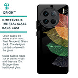 Colorful Leaves Glass Case for Vivo X90 Pro 5G