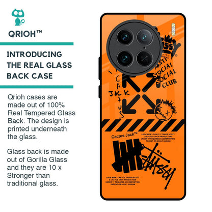 Anti Social Club Glass Case for Vivo X90 Pro 5G