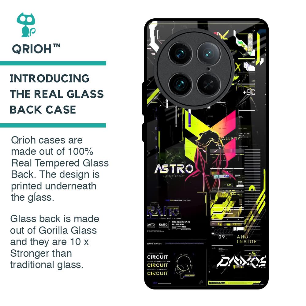 Astro Glitch Glass Case for Vivo X90 Pro 5G