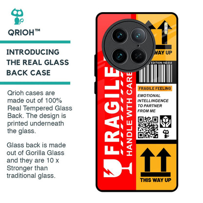 Handle With Care Glass Case for Vivo X90 Pro 5G